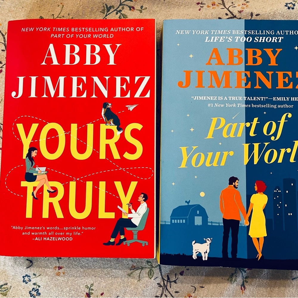 Abby Jimenez Book Set - "Yours Truly" and "Part of Your World"